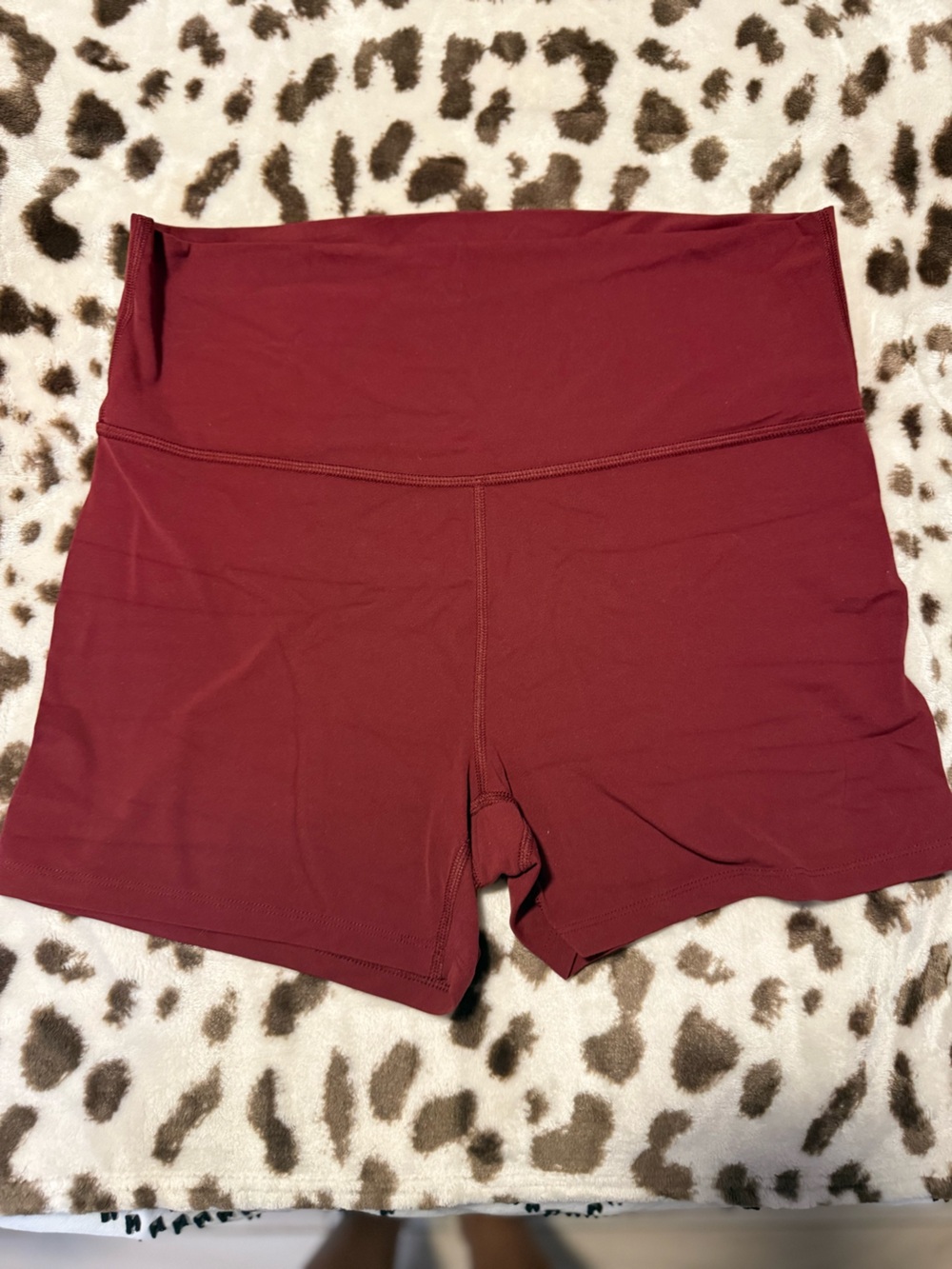 all in motion Burgundy High-Waist Athletic Shorts